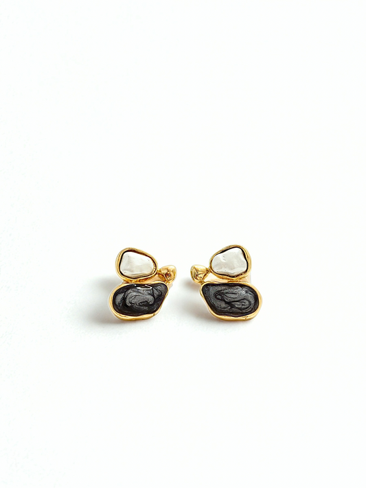 Modern taşlı küpe